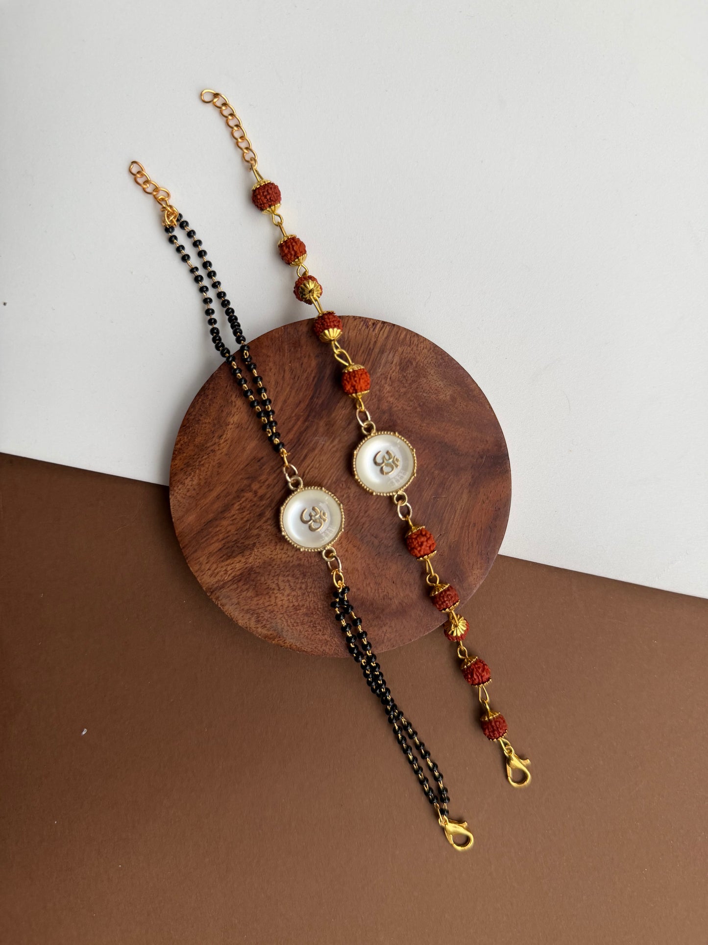 OM Rudraksh Bhai-Bhabhi Rakhi