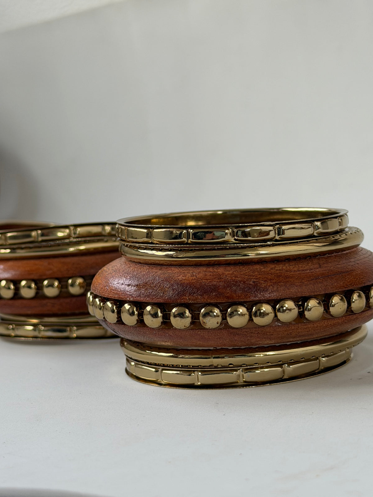Wooden Bangles Stack (Set Of 5)