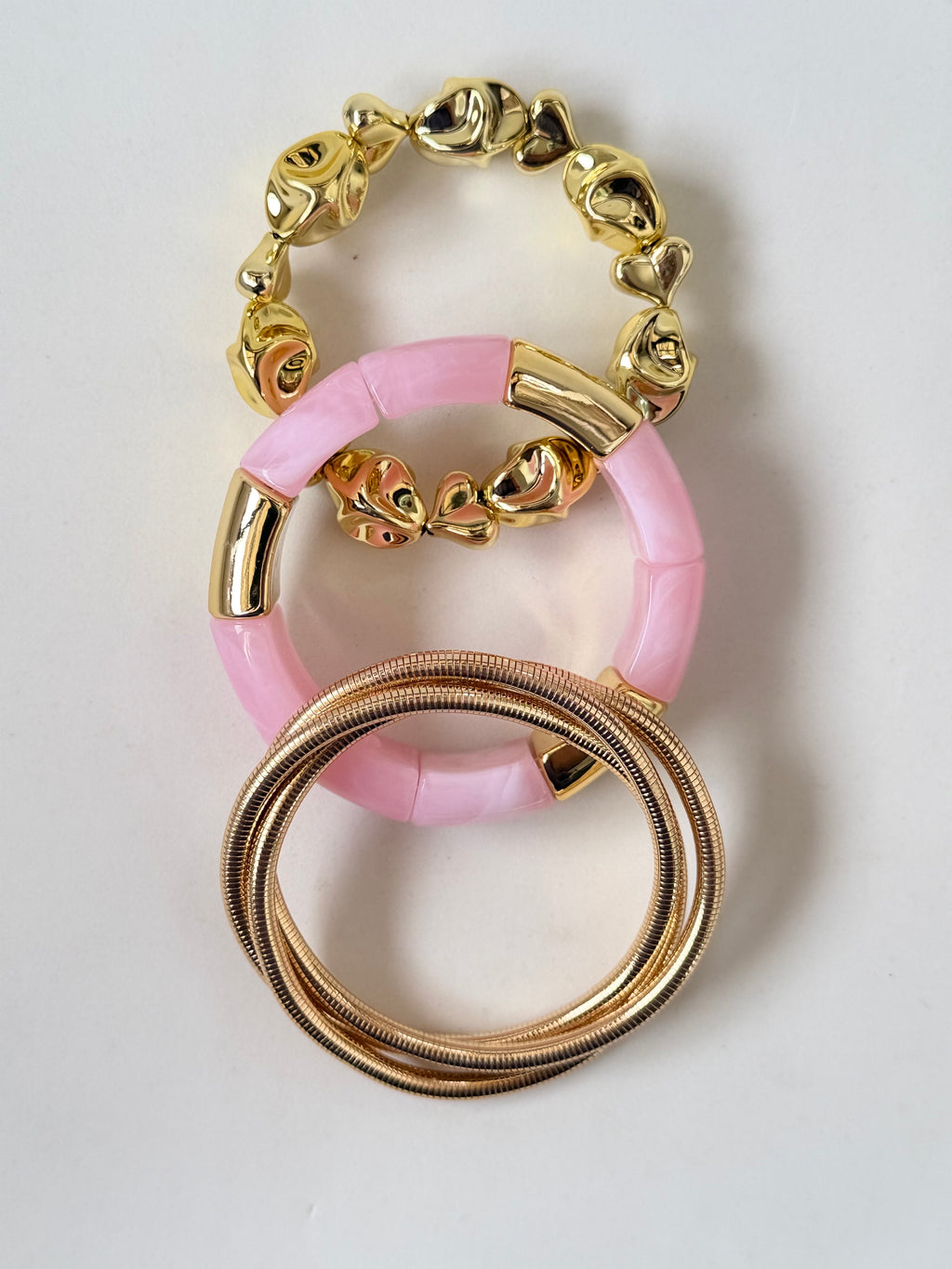 Pink Bracelet Stack
