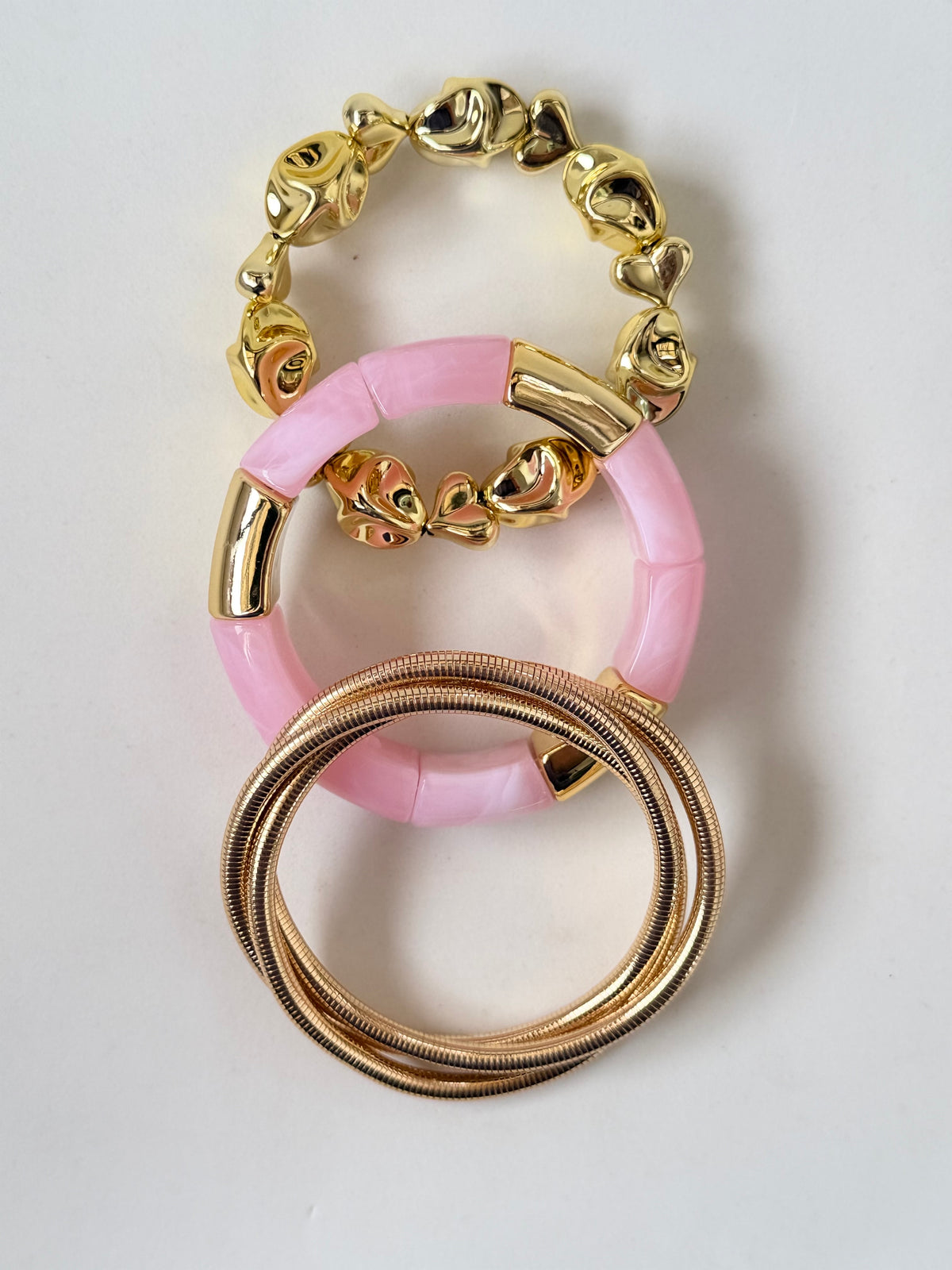 Pink Bracelet Stack