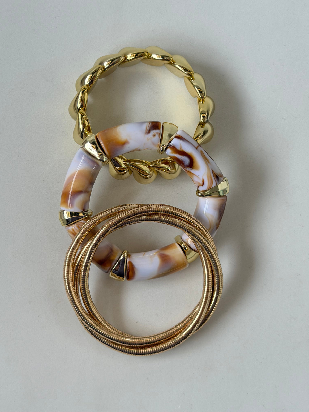 Marble Bracelet Stack