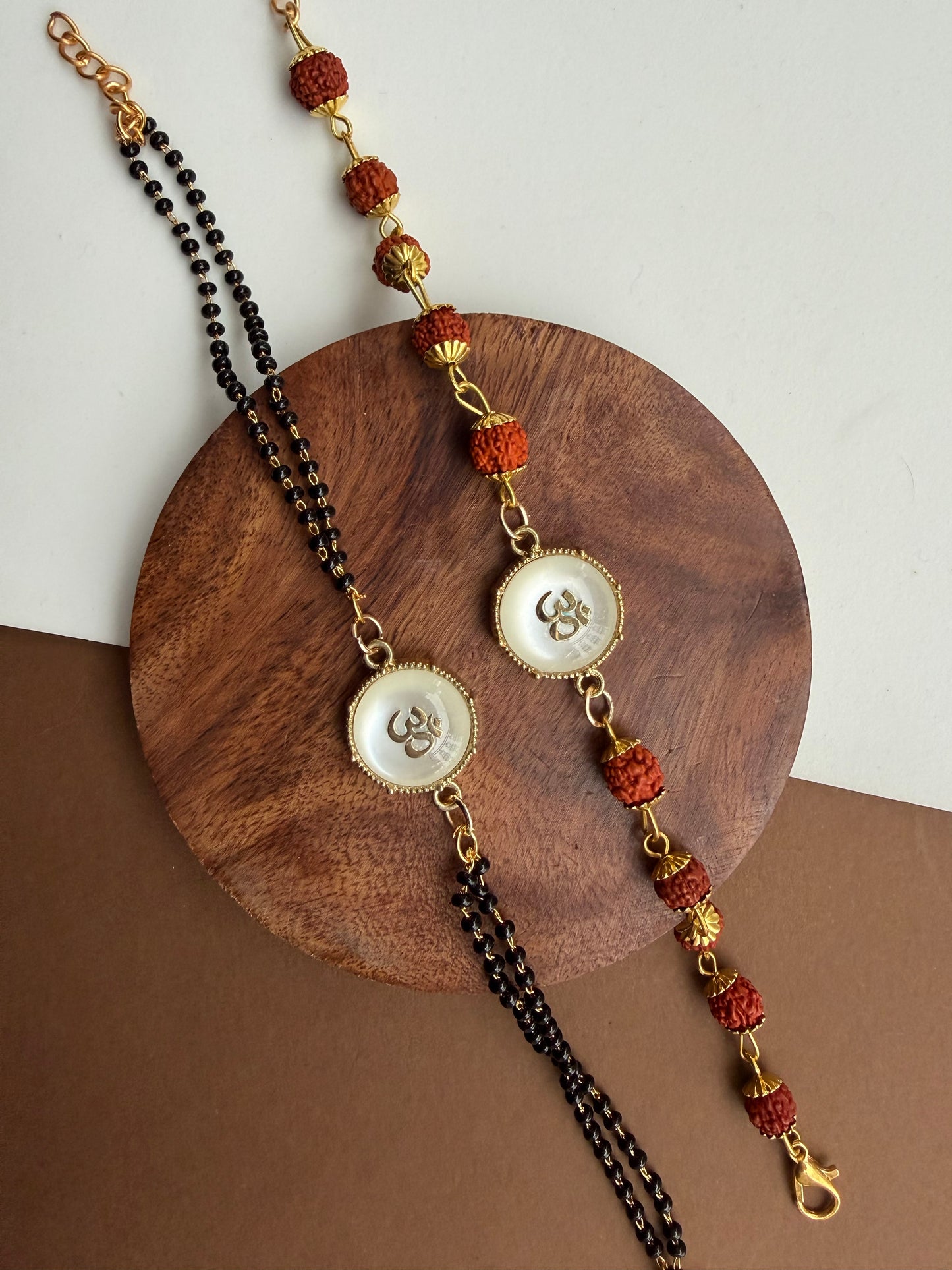 OM Rudraksh Bhai-Bhabhi Rakhi