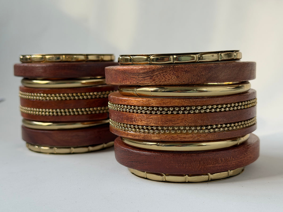 Wooden Bangles Stack (Set Of 7)