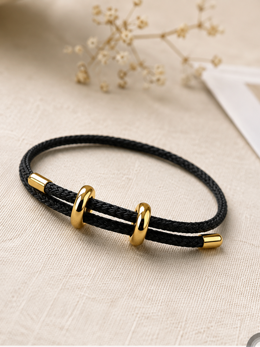 Black Cord Bracelet Band