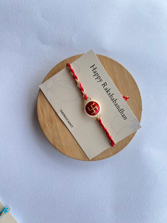 Red Sathiya Thread Rakhi