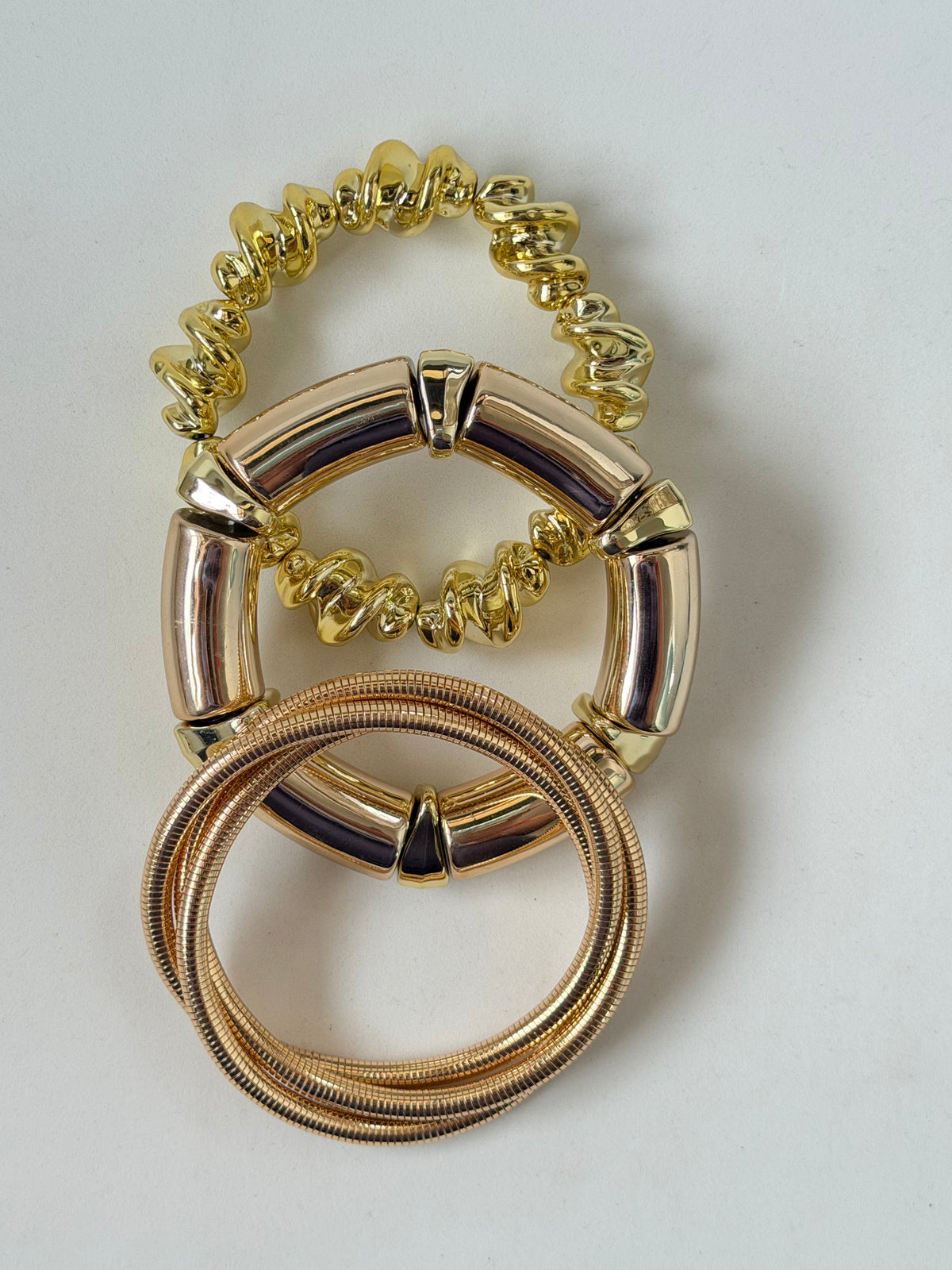 Golden Bracelet Stack