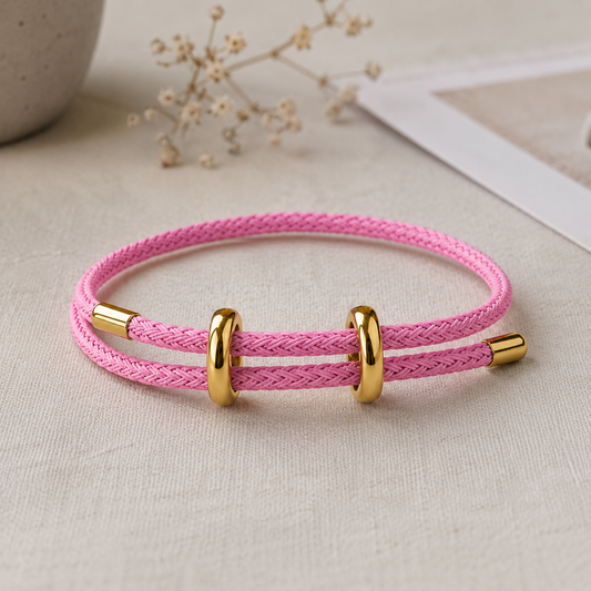 Baby Pink Cord Bracelet Band