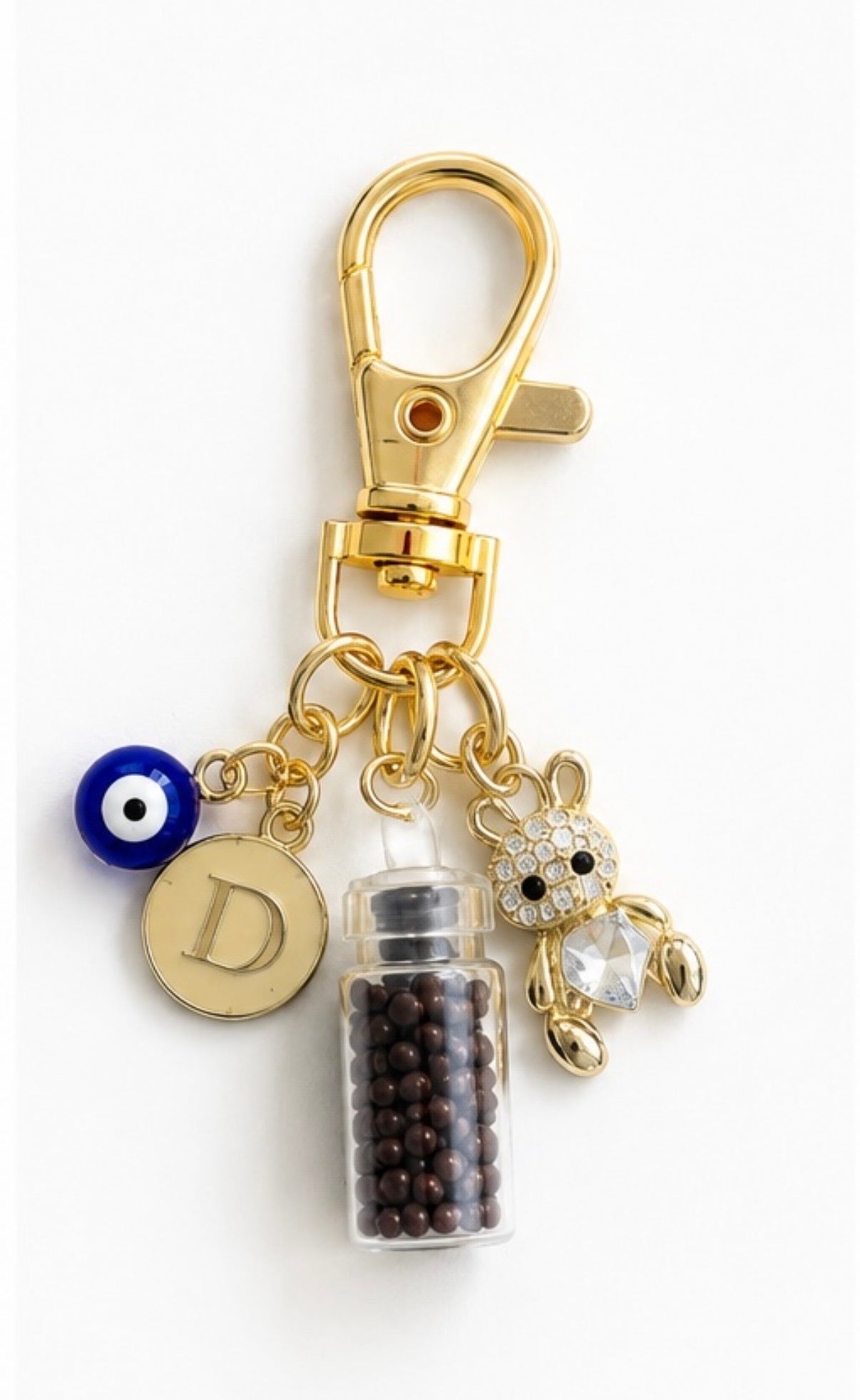 Teddy Initial Charm