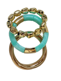 Aqua Green Bracelet Stack